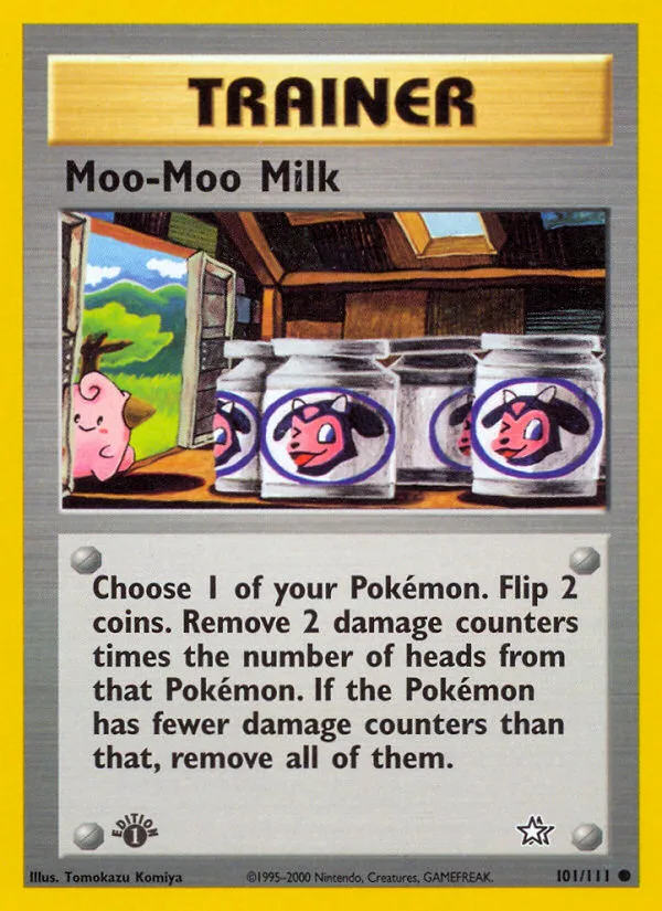 Moo-Moo Milk #101 Neo Genesis Pokemon card