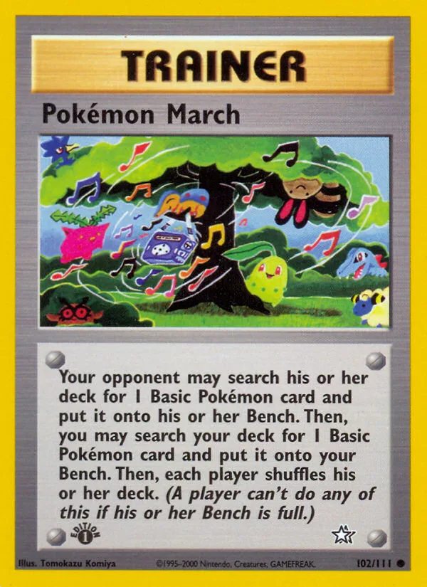 Pokémon March #102 Neo Genesis Pokemon card
