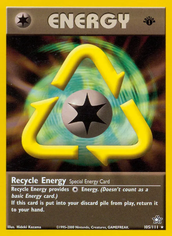Recycle Energy #105 Neo Genesis Pokemon card