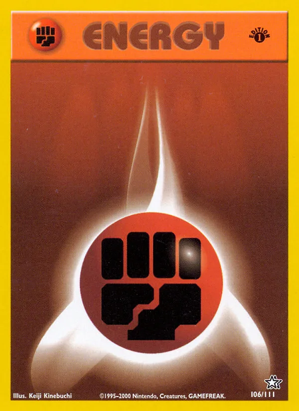 Fighting Energy #106 Neo Genesis Pokemon card