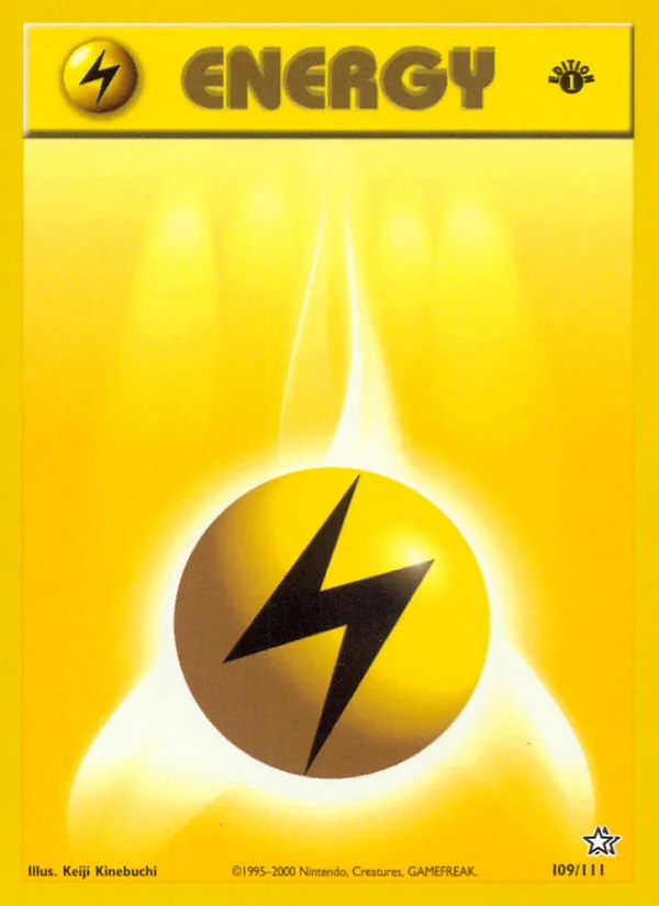 Lightning Energy #109 Neo Genesis Pokemon card