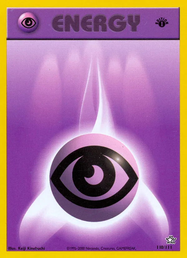 Psychic Energy #110 Neo Genesis Pokemon card