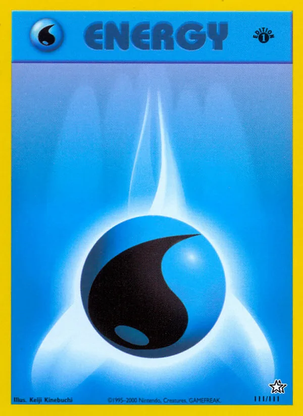 Water Energy #111 Neo Genesis Pokemon card