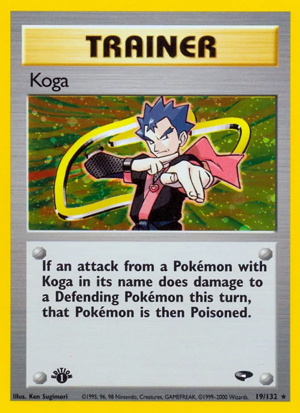 Koga #19 Gym Challenge Pokemon card