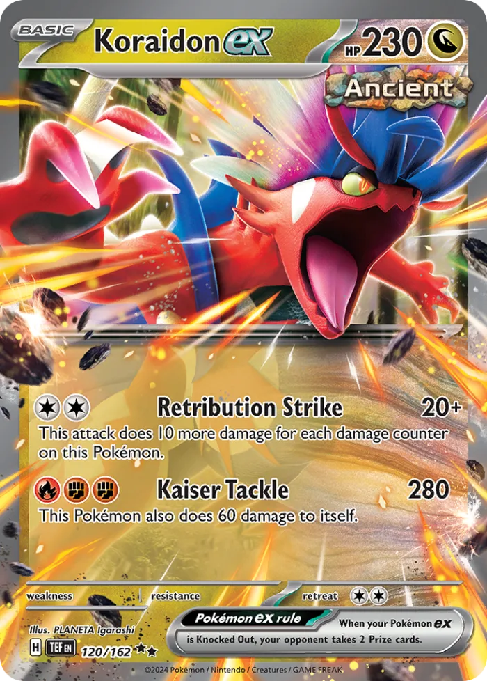 Koraidon ex #120 Temporal Forces Pokemon card