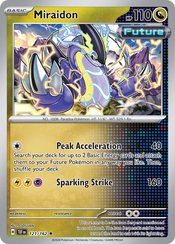 Miraidon #121 Temporal Forces Pokemon card
