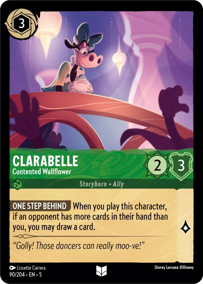 Clarabelle #90 Shimmering Skies Disney Lorcana card