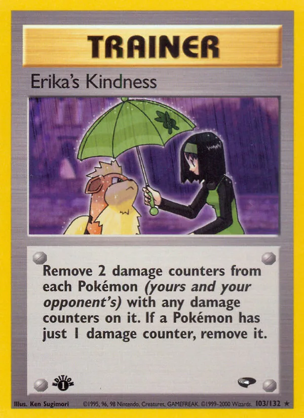 Erika's Kindness #103 Gym Challenge Pokemon card