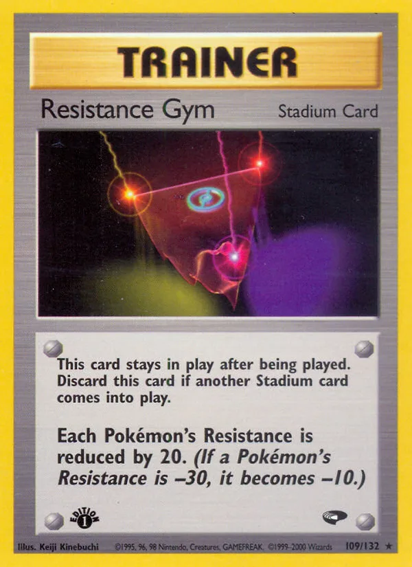 Resistance Gym #109 Gym Challenge Pokemon card