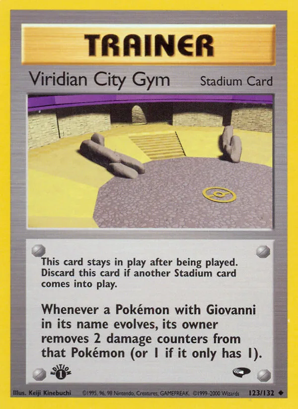Viridian City Gym #123 Gym Challenge Pokemon card