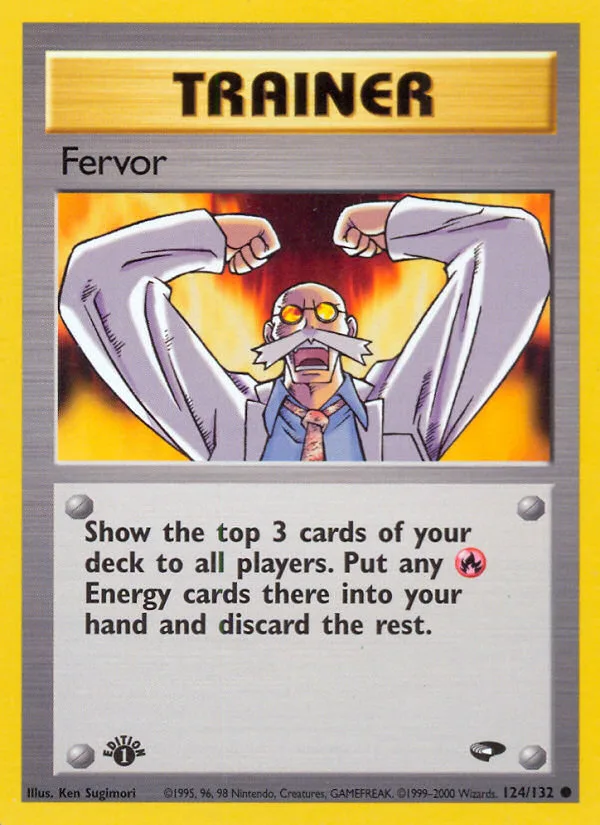 Fervor #124 Gym Challenge Pokemon card