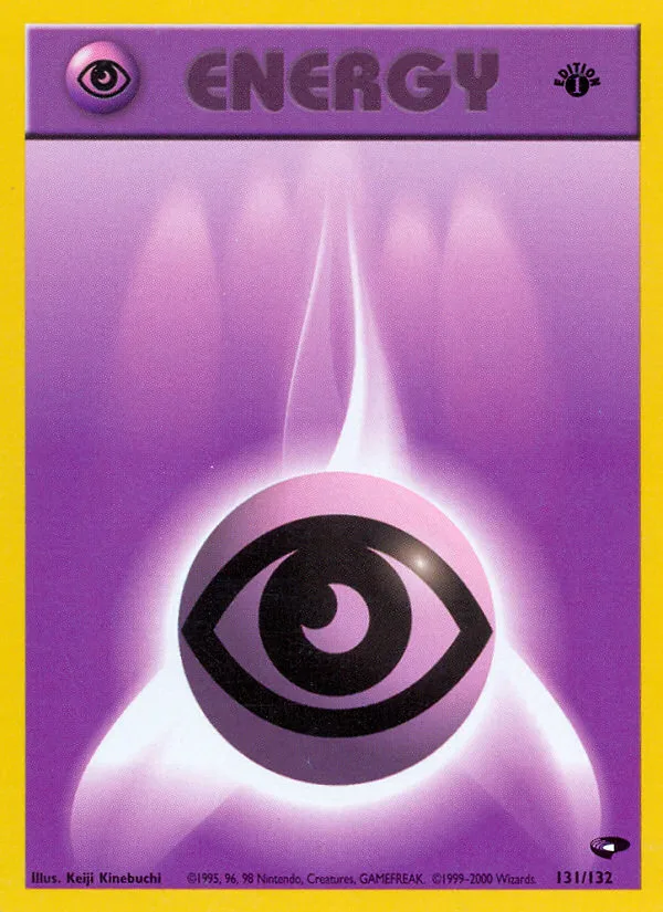 Psychic Energy #131 Gym Challenge Pokemon card