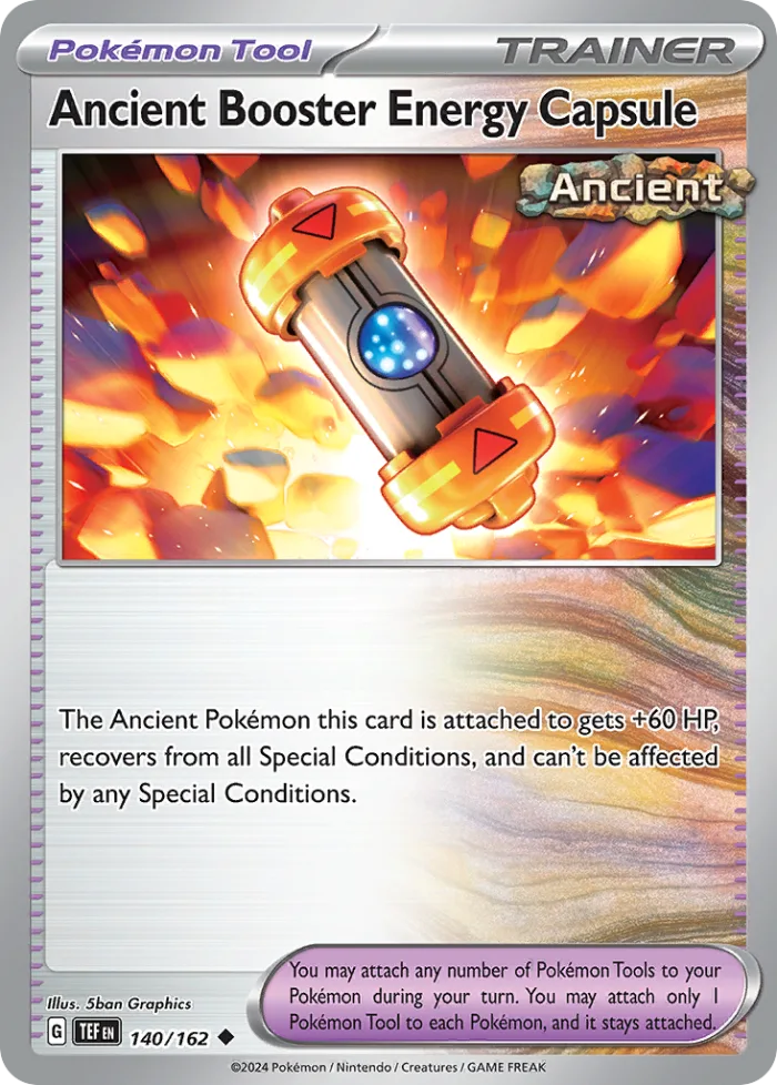 Ancient Booster Energy Capsule #140 Temporal Forces Pokemon card