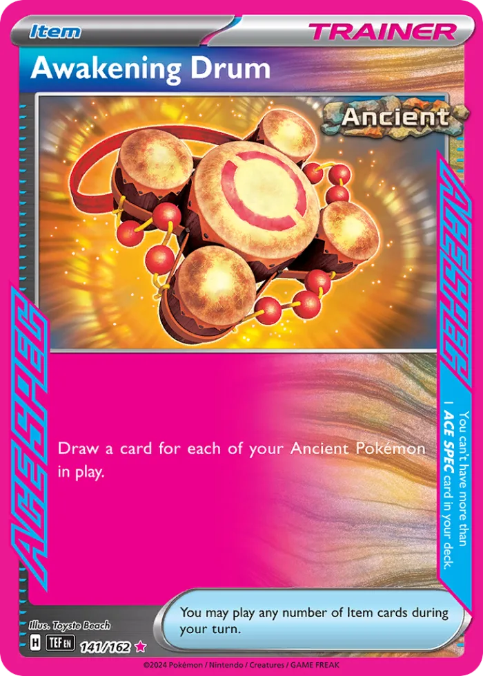 Awakening Drum #141 Temporal Forces Pokemon card