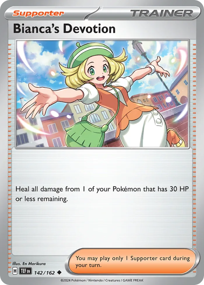 Bianca's Devotion #142 Temporal Forces Pokemon card