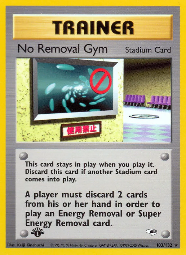 No Removal Gym #103 Gym Heroes Pokemon card
