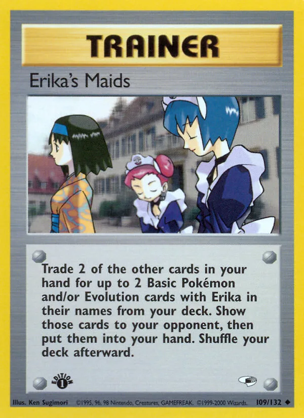 Erika's Maids #109 Gym Heroes Pokemon card