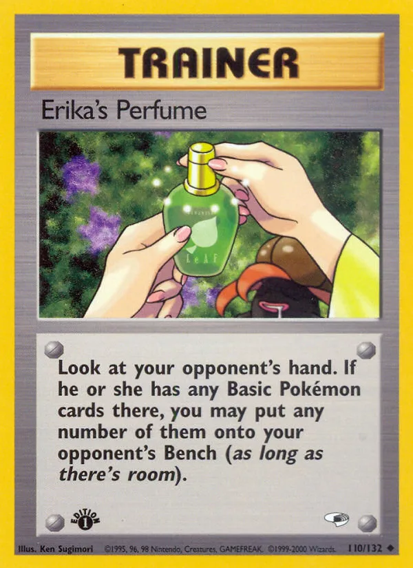Erika's Perfume #110 Gym Heroes Pokemon card