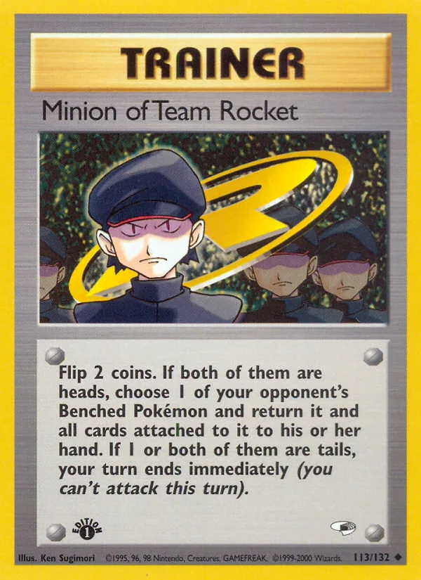Minion of Team Rocket #113 Gym Heroes Pokemon card