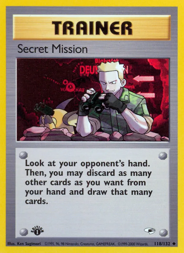 Secret Mission #118 Gym Heroes Pokemon card