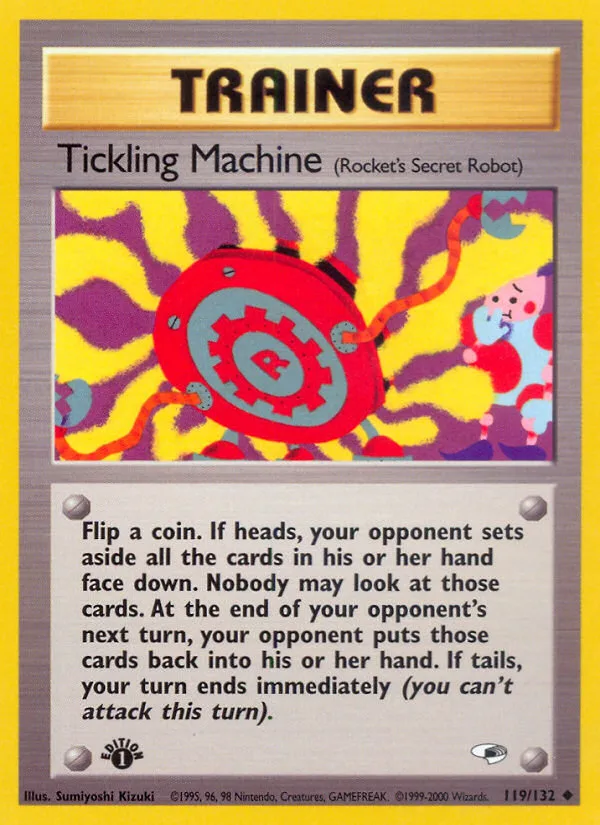 Tickling Machine #119 Gym Heroes Pokemon card