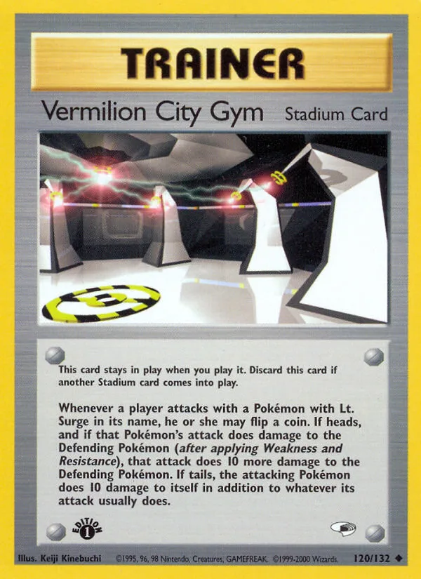 Vermilion City Gym #120 Gym Heroes Pokemon card