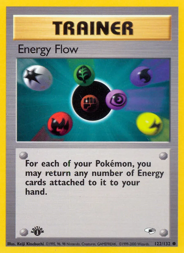 Energy Flow #122 Gym Heroes Pokemon card