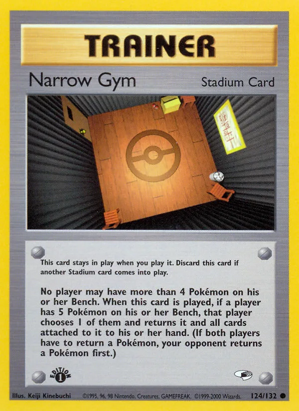 Narrow Gym #124 Gym Heroes Pokemon card