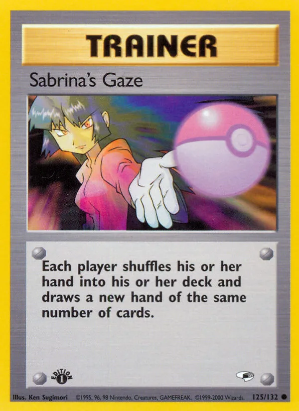 Sabrina's Gaze #125 Gym Heroes Pokemon card