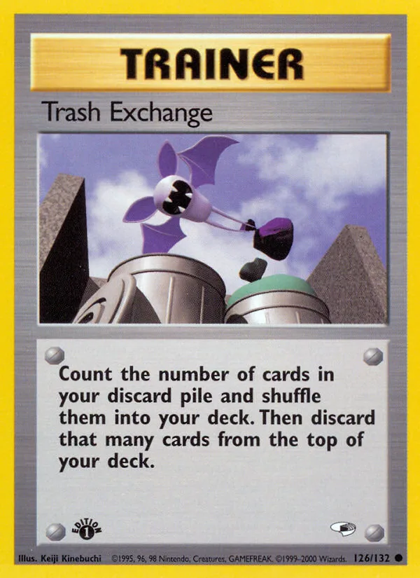 Trash Exchange #126 Gym Heroes Pokemon card