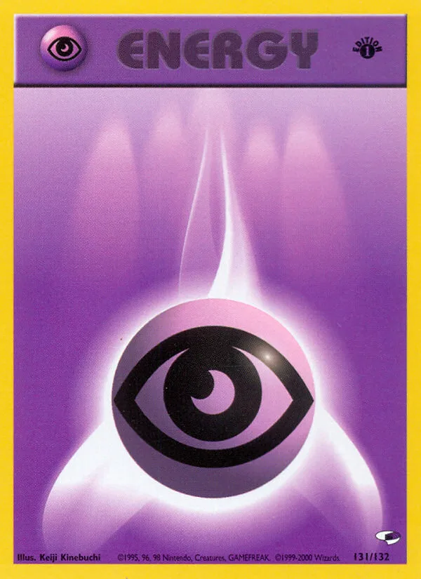 Psychic Energy #131 Gym Heroes Pokemon card