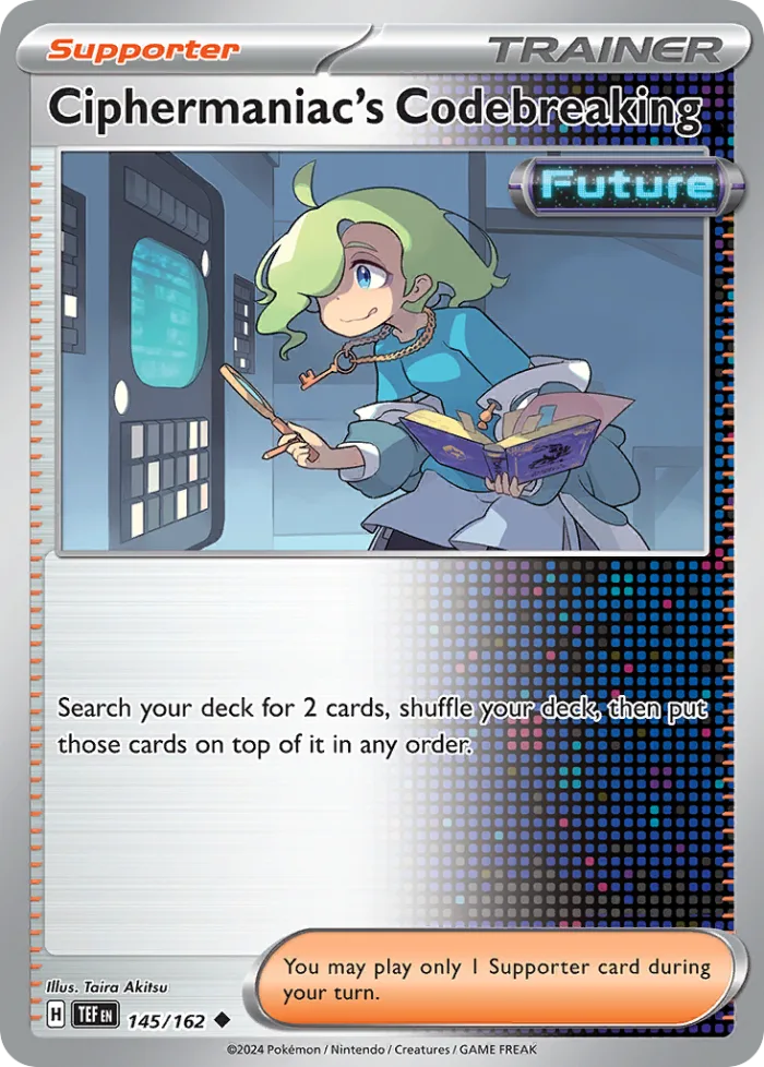 Ciphermaniac's Codebreaking #145 Temporal Forces Pokemon card