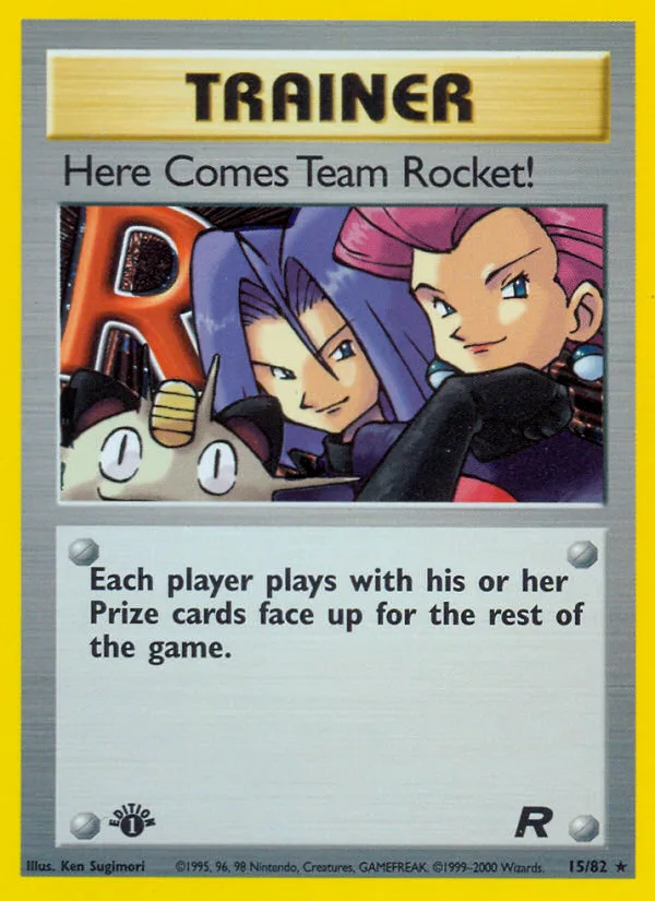 Here Comes Team Rocket! #15 Team Rocket Pokemon card