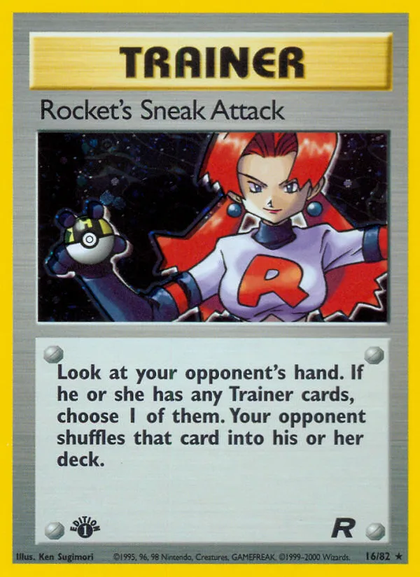 Rocket's Sneak Attack #16 Team Rocket Pokemon card