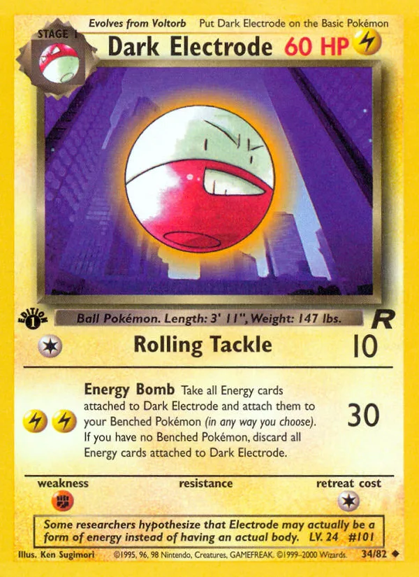 Dark Electrode #34 Team Rocket Pokemon card