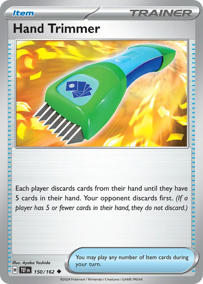 Hand Trimmer #150 Temporal Forces Pokemon card