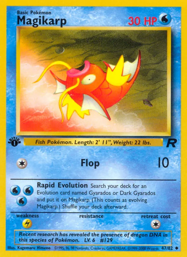 Magikarp #47 Team Rocket Pokemon card