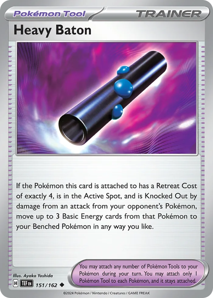 Heavy Baton #151 Temporal Forces Pokemon card