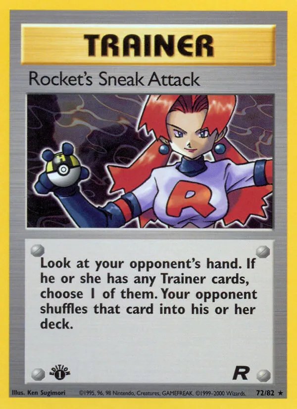 Rocket's Sneak Attack #72 Team Rocket Pokemon card