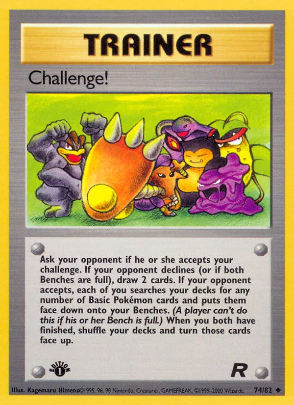 Challenge! #74 Team Rocket Pokemon card