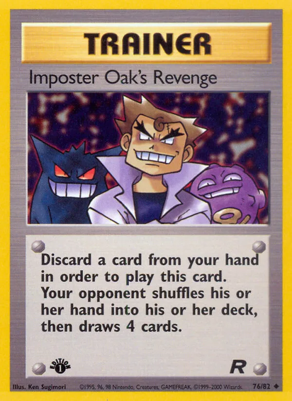 Imposter Oak's Revenge #76 Team Rocket Pokemon card