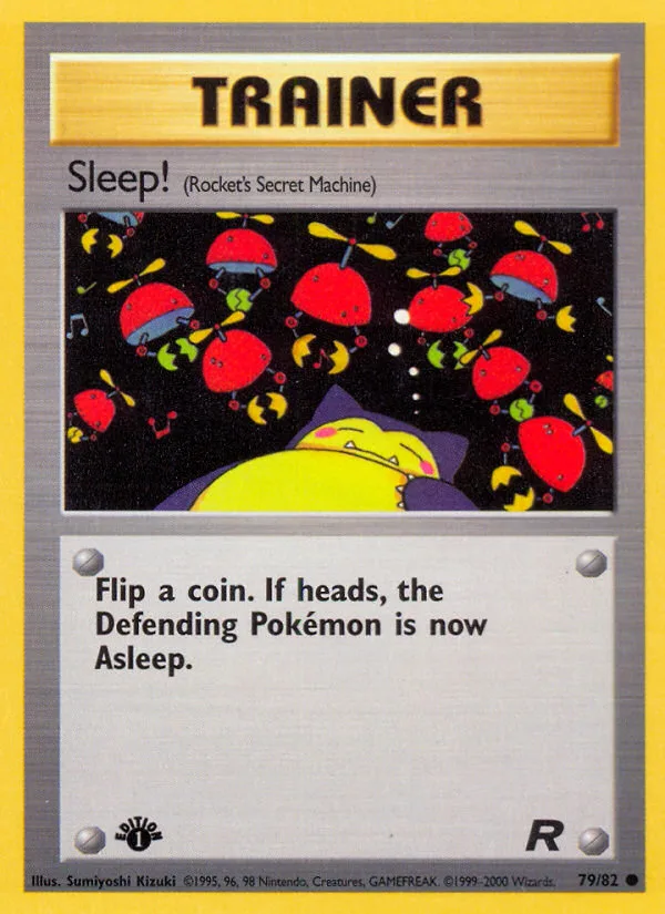 Sleep! #79 Team Rocket Pokemon card