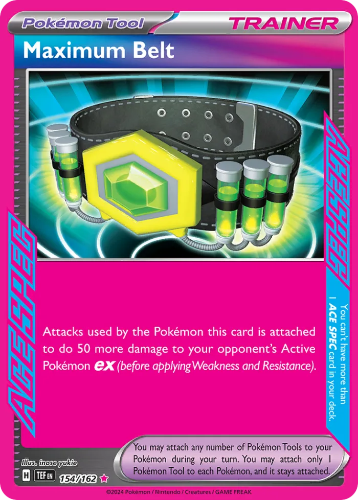Maximum Belt #154 Temporal Forces Pokemon card