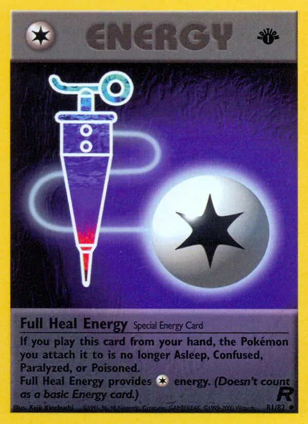 Full Heal Energy #81 Team Rocket Pokemon card