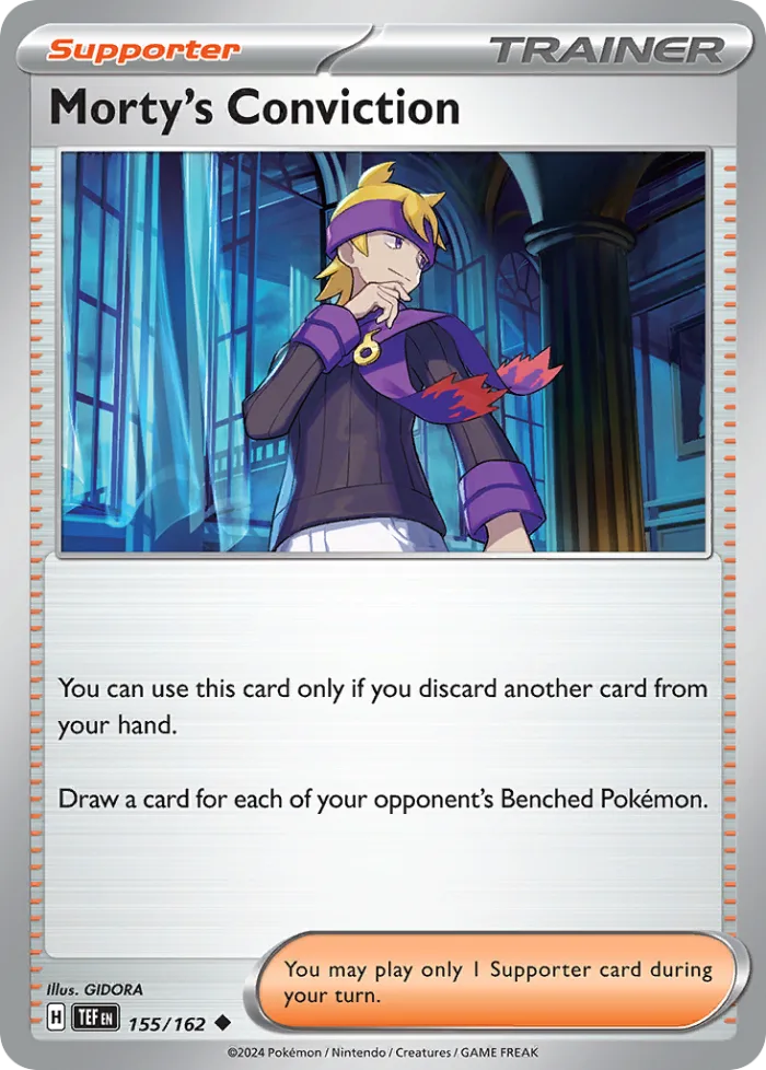 Morty's Conviction #155 Temporal Forces Pokemon card
