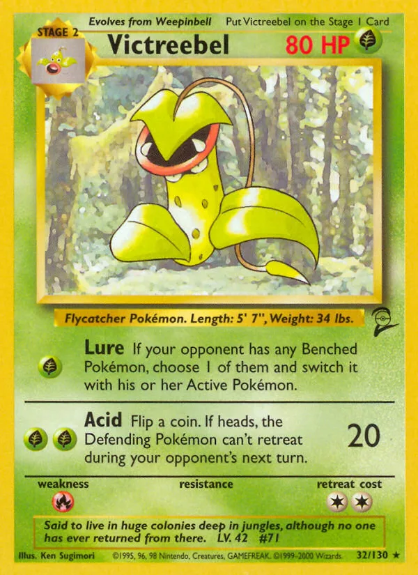 Victreebel #32 Base Set 2 Pokemon card