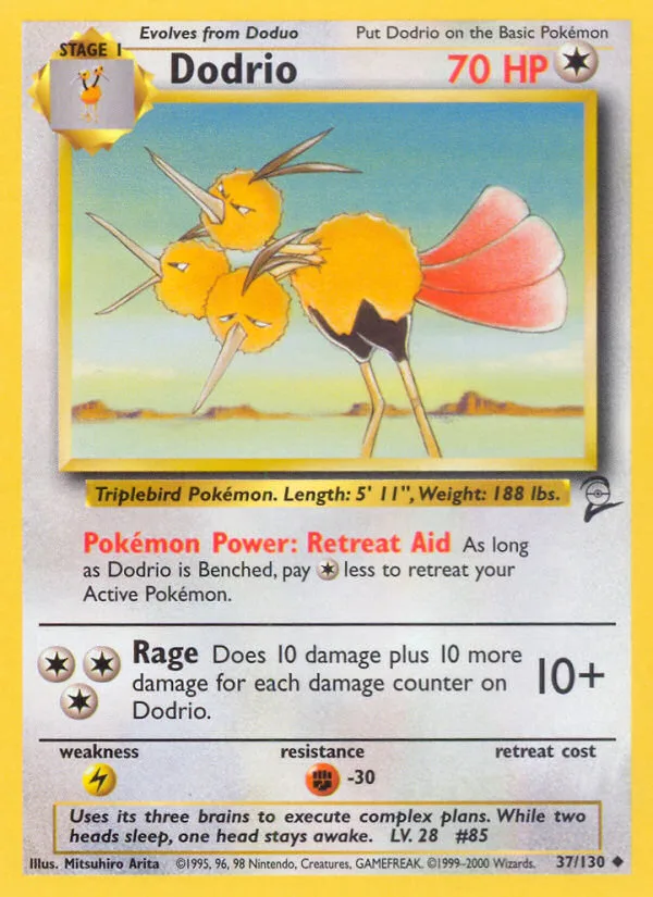 Dodrio Base Set 2 card