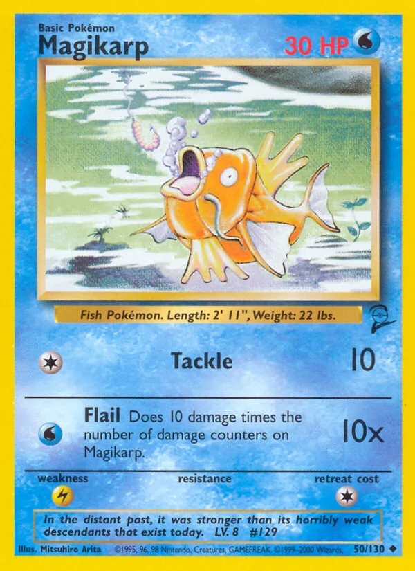 Magikarp #50 Base Set 2 Pokemon card