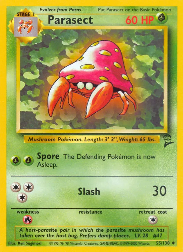 Parasect Base Set 2 card