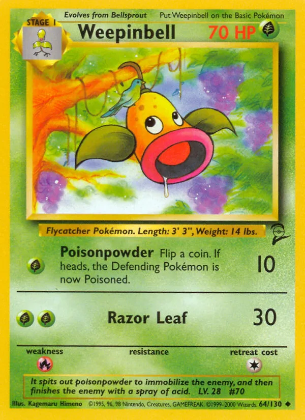 Weepinbell Base Set 2 card